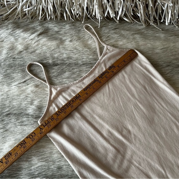 TIME AND TRU Cream Tank Top Camisole Stretch Loungewear Small - Picture 4 of 7